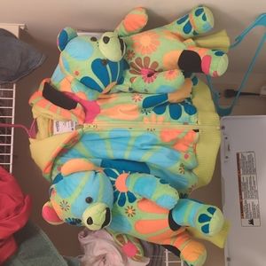 Jeremy Scott teddy bear flower love jacket